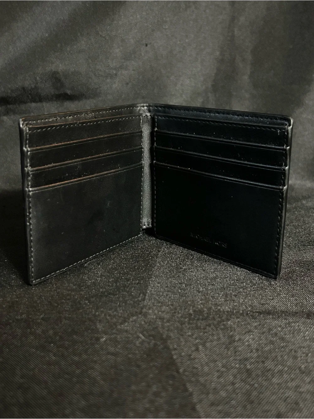 Michael Kors Brown MK Signature Bi-Fold Card Holder